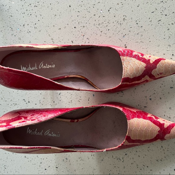 MICHAEL ANTONIO Snake Skin extra pointy toe stiletto - Picture 3 of 6